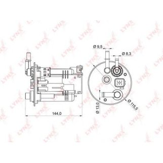 Фильтр топливный LYNXauto LF-979M фото