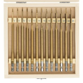 Набор сверл перовых по дереву 6-25мм (в кейсе 13шт) MATRIX фото 3