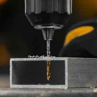 Сверло спиральное по металлу 3,0 x 60мм, Р6М5, Golden Tip , 2шт. Denzel фото 9