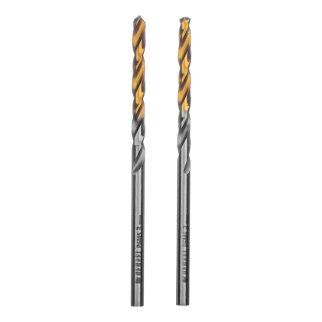 Сверло спиральное по металлу 3,0 x 60мм, Р6М5, Golden Tip , 2шт. Denzel фото