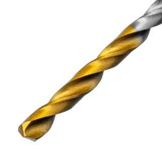 Сверло спиральное по металлу 3,0 x 60мм, Р6М5, Golden Tip , 2шт. Denzel фото 4