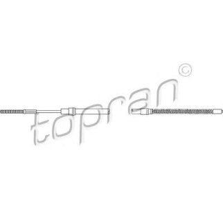 Трос ручного тормоза (барабан.) фото