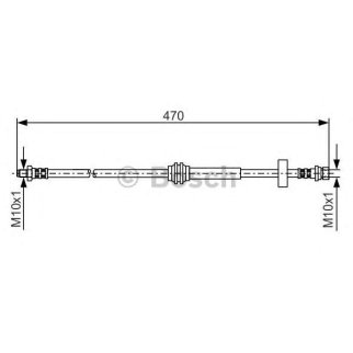 Шланг тормозной задний BOSCH 1 987 476 885 фото
