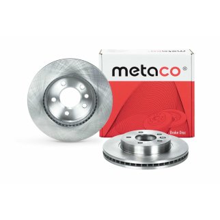 Диск тормозной передний вентилируемый metaco 3050-176 фото 2
