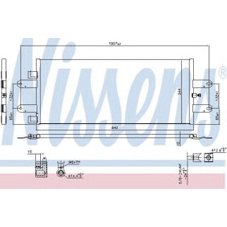Радиатор кондиционера (конденсер) Nissens 940440 фото