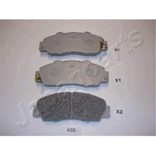Колодки тормозные Japanparts PA-432AF фото