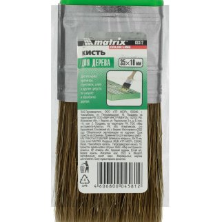Кисть флейцевая "РАБОТЫ ПО ДЕРЕВУ"  35*10мм Color Line MATRIX фото 4