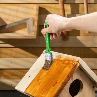 Кисть флейцевая "РАБОТЫ ПО ДЕРЕВУ"  35*10мм Color Line MATRIX фото 6