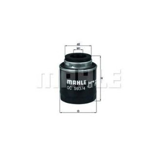 Фильтр масляный MAHLE OC 5934 фото 1