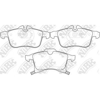 Колодки тормозные OPEL ASTRA G/H/ZAFIRA A передние PN0355 фото