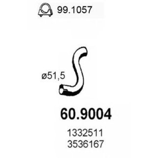 Глушитель основной ASSO 60.9004 фото