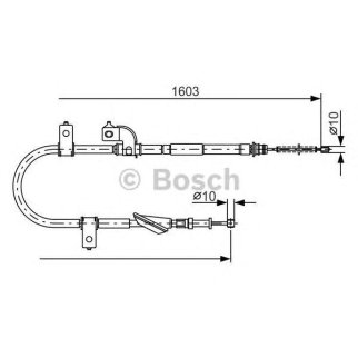 Трос стояночного тормоза правый BOSCH 1 987 482 080 фото