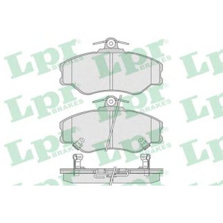 Колодки тормозные передние к-кт Lpr 05P1009 фото