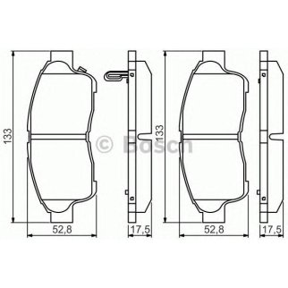 Колодки тормозные TOYOTA Corolla (92-01) передние (4шт.) BOSCH фото