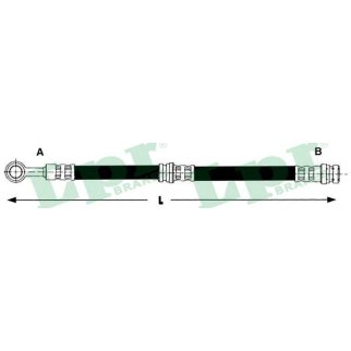 Шланг тормозной Lpr 6T47442 фото