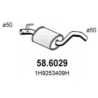 Глушитель средняя часть ASSO 58.6029 фото