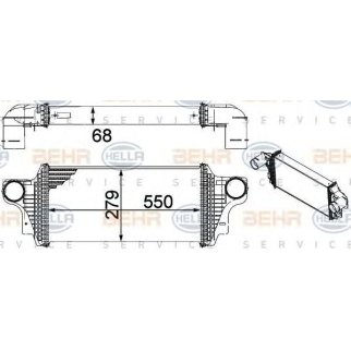 Интеркулер Hella 8ML 376 754-621 фото 3