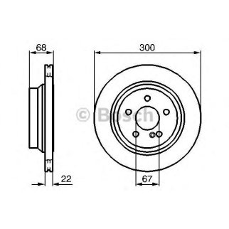 Диск тормозной задний BOSCH 0 986 479 042 фото