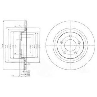 BG4026_диск тормозной задний! Mazda 5 1.8/2.0/2.0TD 05> фото