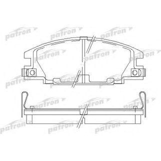 Колодки тормозные PATRON PBP678 фото