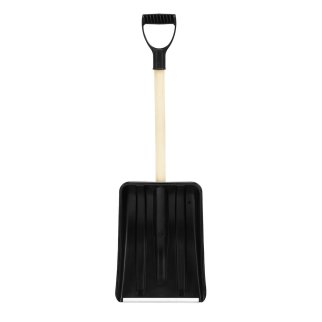Лопата снеговая пластиковая 275х365х870мм деревянный черенок SPARTA фото 2