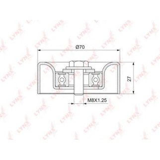 Ролик-натяжитель LYNXauto PB-5271 фото