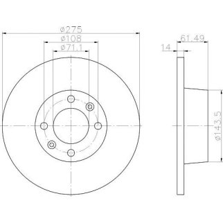Диск тормозной задний TEXTAR 92107900 фото