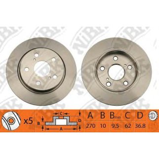 Диск тормозной NiBK RN1352 фото