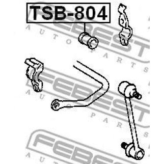 Втулка заднего стабилизатора FEBEST TSB-804 фото