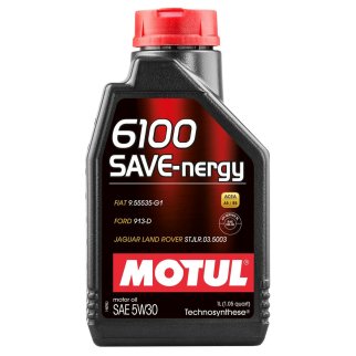 Масло моторное Motul 6100 Save-Nergy 5W-30 синтетическое 1 л 112127 фото