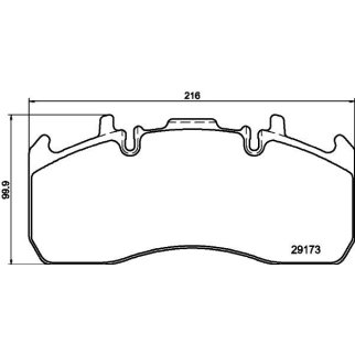 Колодки тормозные передние к-кт TRIALLI PFT 29173 фото 5
