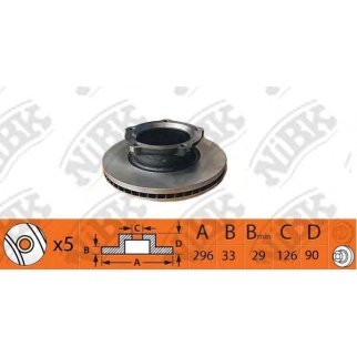 Диск тормозной NiBK RN1448 фото