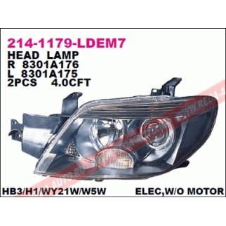 214-1179R-LDEM7_фара правая! электр. Mitsubishi Outlander 05> фото