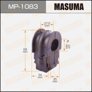 Втулка переднего стабилизатора Masuma MP-1083 фото