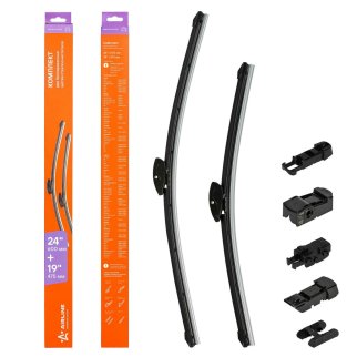 Щетки стеклоочистителя (к-кт) AirLine AWB-BK-600-475K фото