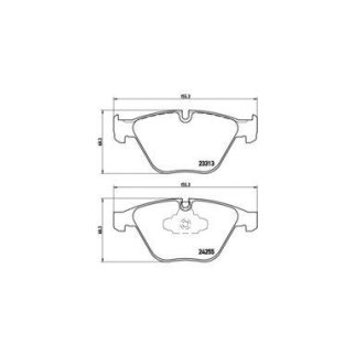 Колодки тормозные передние к-кт Brembo P 06 055 фото