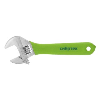 СИБРТЕХ 15524 Ключ разводной 150 мм, никелированный фото 3