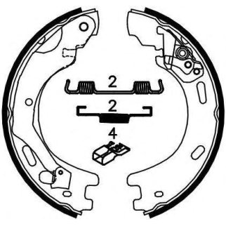 Колодки ручного тормоза к-кт FERODO FSB4062 фото