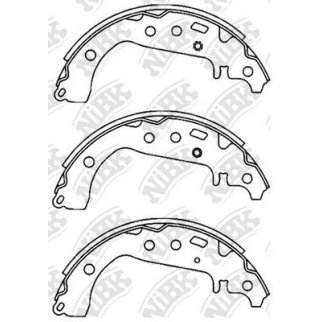 Колодки барабанные к-кт NiBK FN2383 фото