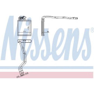 Радиатор отопителя FORD: FIESTA VI 1.25/1.4/1.4 LPG/1.4 TDCI/1.6 TDCI/1.6 TI 08-, FIESTA VAN 1.25/1.4 TDCI/1.6 TDCI 09- фото