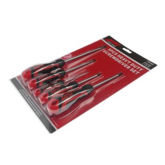 Набор отверток усиленных, 5 предмета SL3.0x75, SL5.5x100, SL6.5x150, PH1x75, PH2x100 JTC/1 фото 1