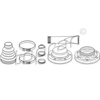 Пыльник ШРУСа наружн. задн topran 111671546 фото