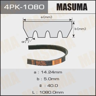Ремень поликлиновый MASUMA 4PK-1080 фото 1