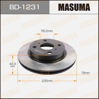 Диск тормозной Masuma BD-1231 фото
