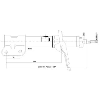 Амортизатор передний FEBEST 12110-017FR фото 2