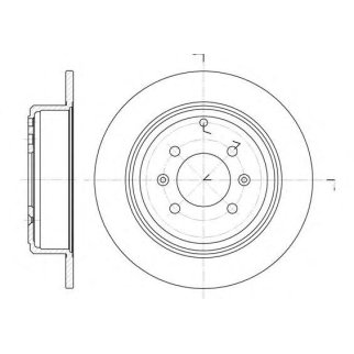 6498.00_диск тормозной задний! Peugeot 406 1.8-3.0 99> фото