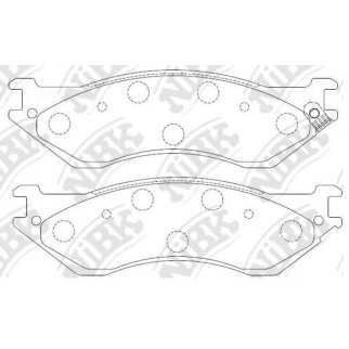 Колодки тормозные передние к-кт NiBK PN0079 фото