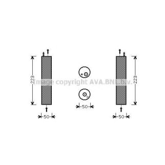 Осушитель системы кондиционирования AVA DWD057 фото