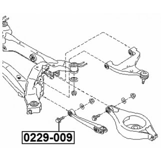 Болт с эксцентриком NISSAN ELGRAND E51 2002.05-2010.08 FEBEST 0229-009 фото 2