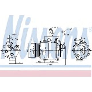 Компрессор системы кондиционирования Nissens 89245 фото